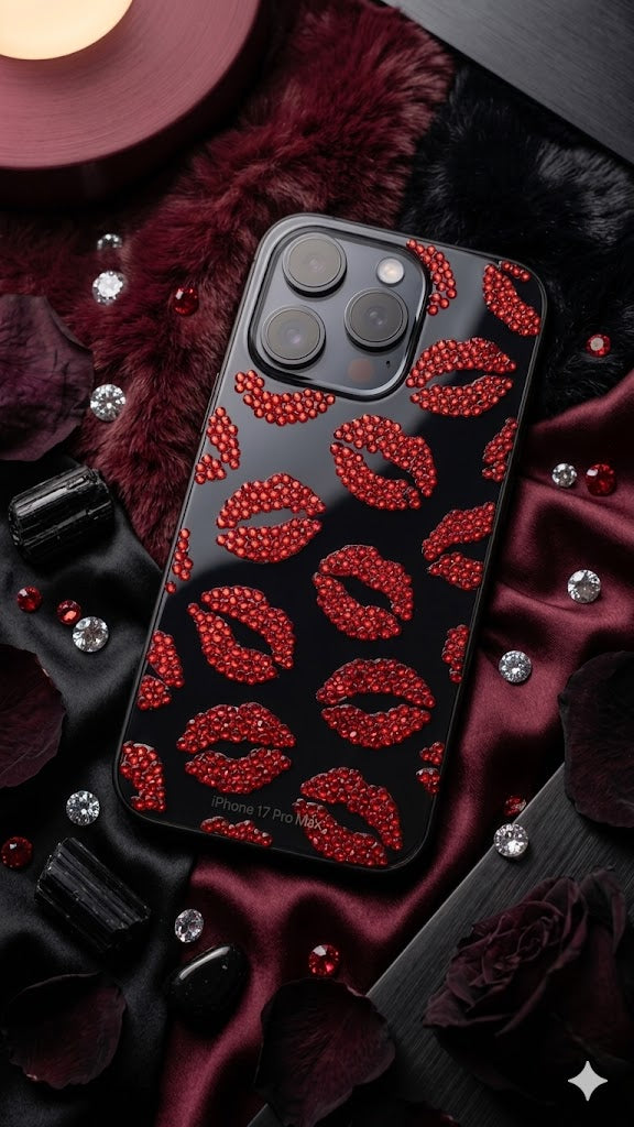 Red Desire Rhinestone Case (#RS-074)