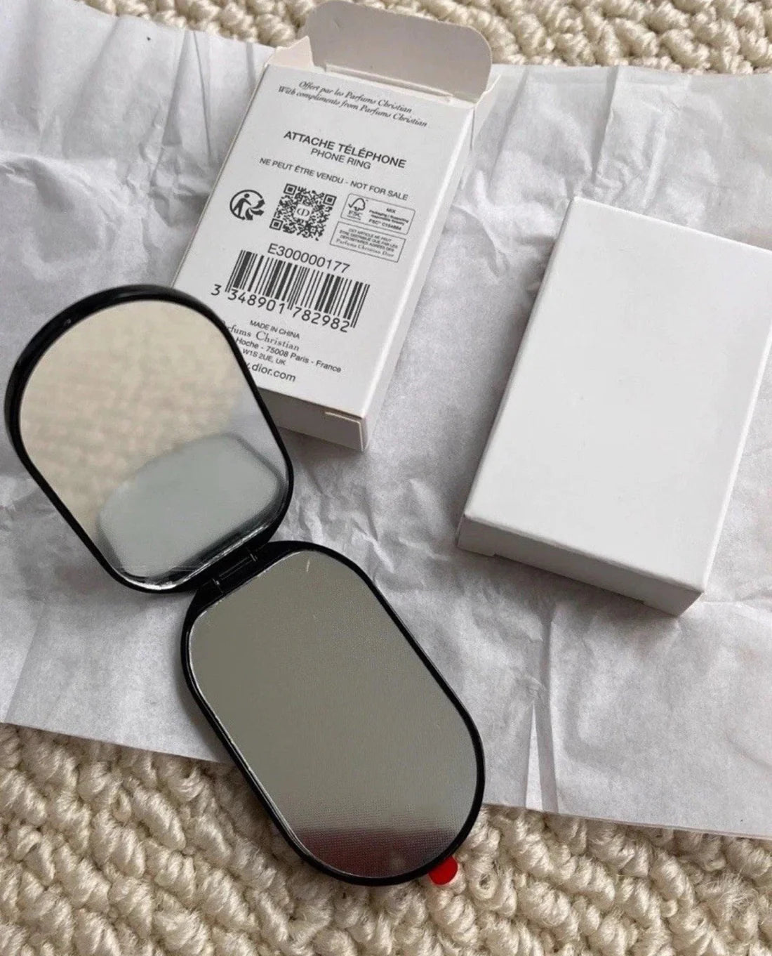 DI*R Beauty Phone Ring Holder – Dual Mirror