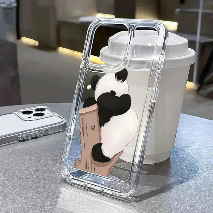 Shy Panda Crystal Clear Acrylic Case
