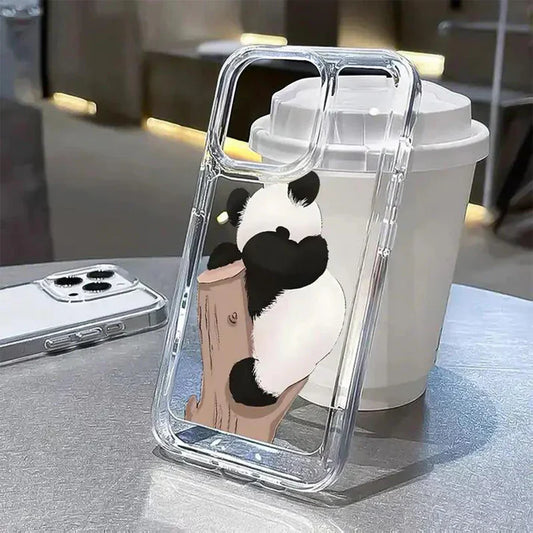 Shy Panda Crystal Clear Acrylic Case
