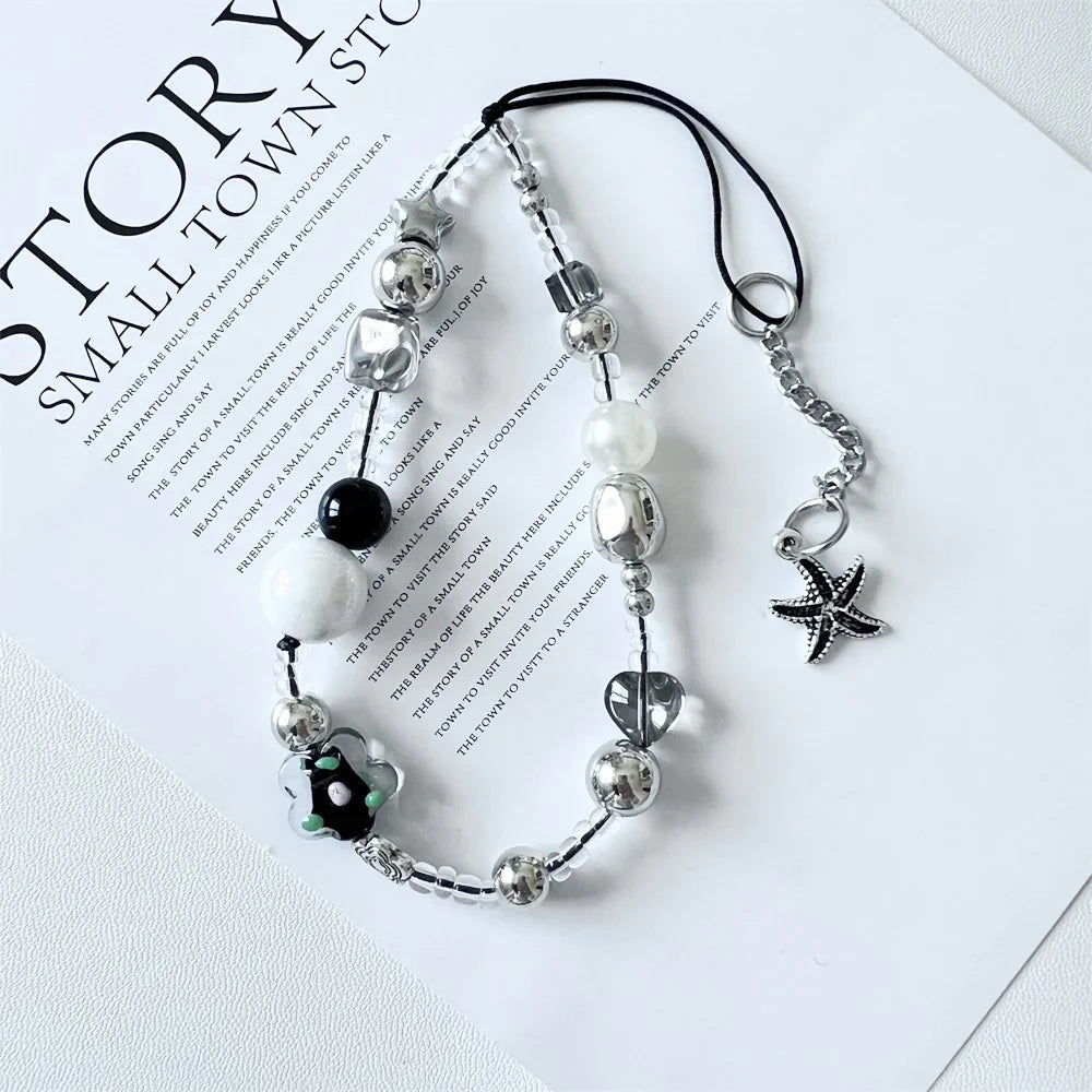 Black Star Phone Charm