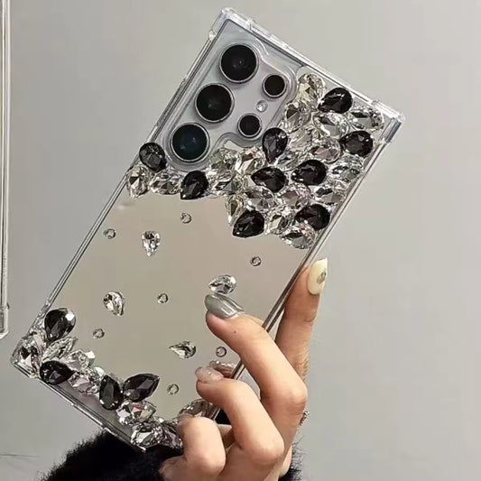 Diamond Studded Mirror Case (#RS-071)