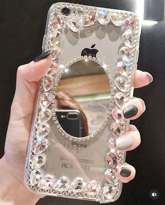 Round Mirror Stone Case (RS-014)