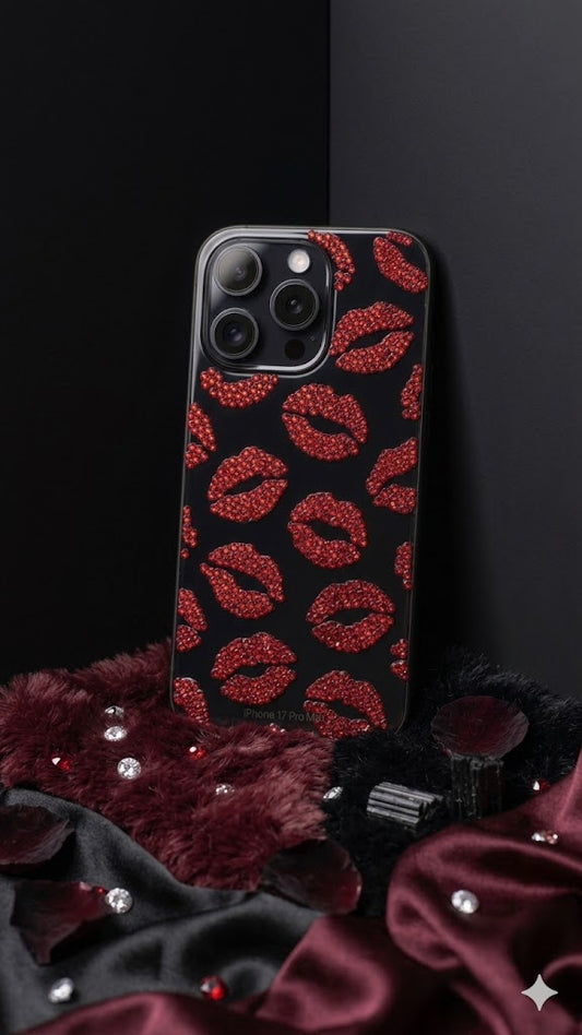 Red Desire Rhinestone Case (#RS-074)