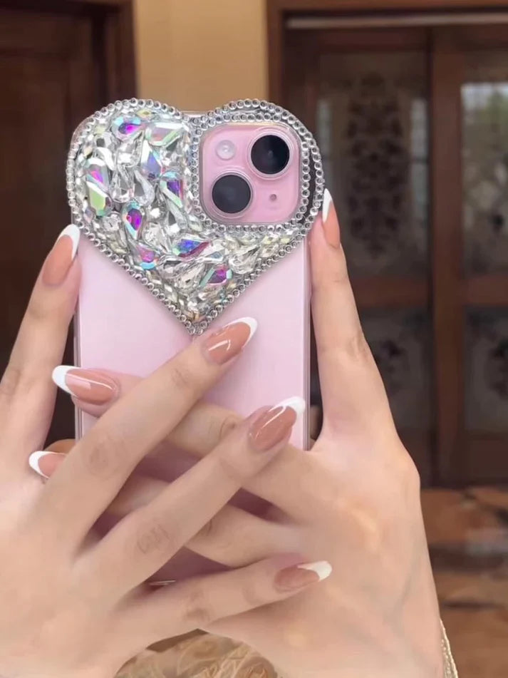 Curvy Heart Mirror Case ( RS-043)